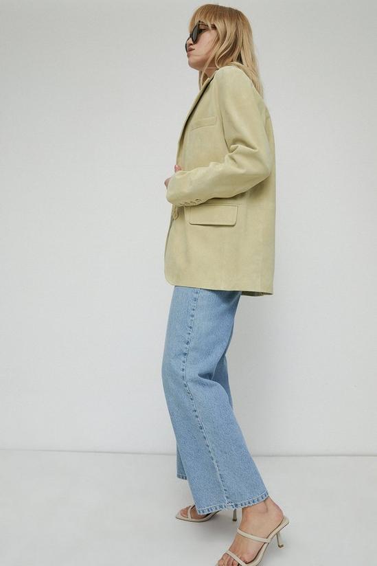 Warehouse Real Suede Single Breasted Blazer 1