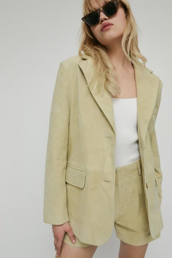 Warehouse Real Suede Single Breasted Blazer 2