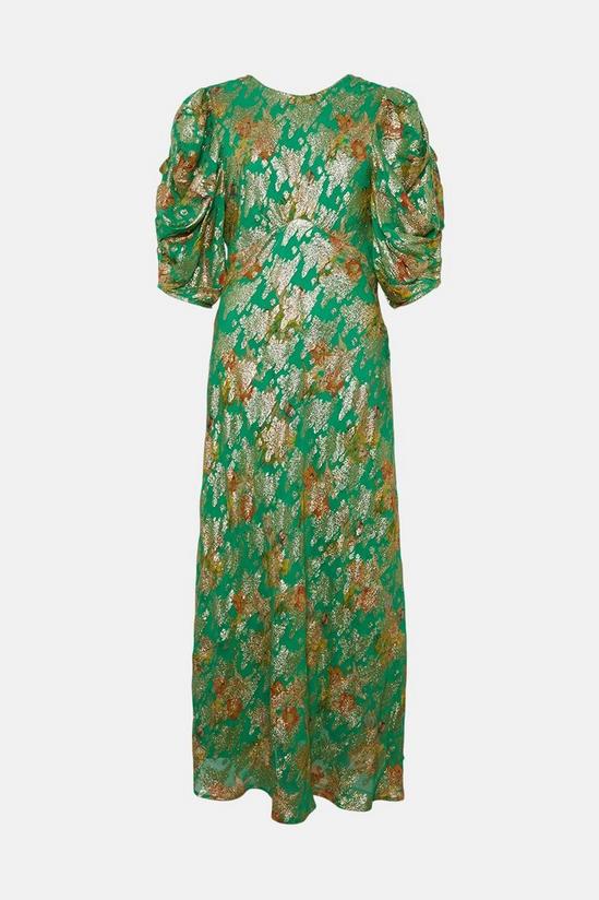 Warehouse WH x The British Museum: The Charles Rennie Mackintosh Collection Sparkle Floral Maxi Dress 4