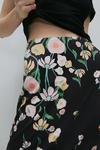 Warehouse WH X Rose England Diagonal Floral Midi Skirt thumbnail 2