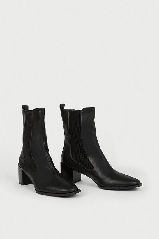 Warehouse Low Heel Curved Gusset Boot 2