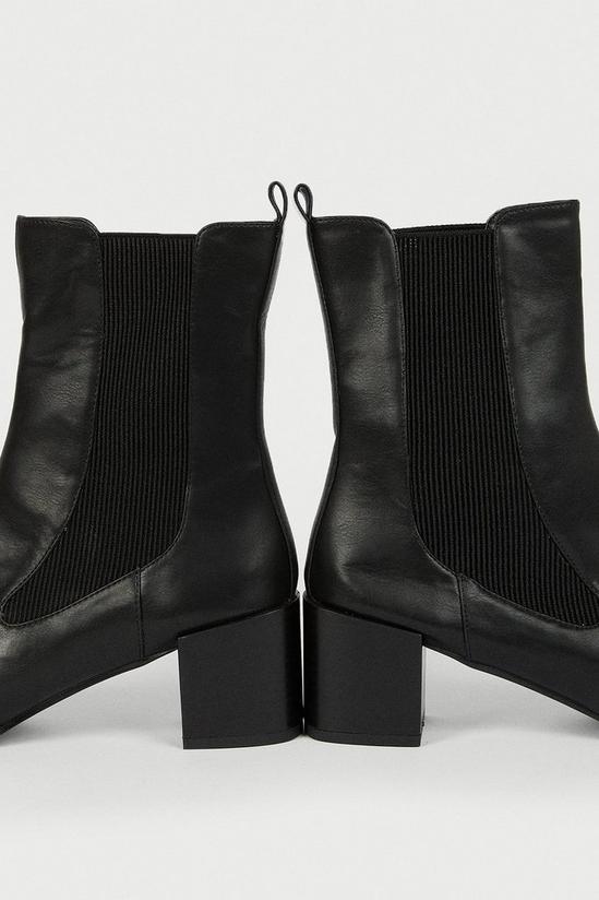 Warehouse Low Heel Curved Gusset Boot 3