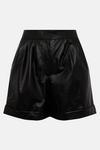 Warehouse Real Leather Pleat Front Short thumbnail 4
