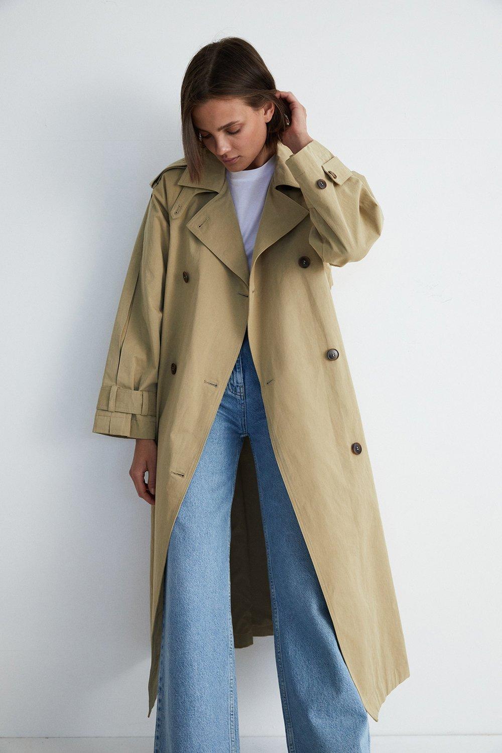 Petite maxi 2025 trench coat