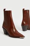 Warehouse Premium Real Leather Toe Cap Western Boot thumbnail 3