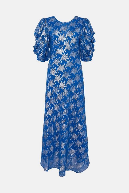 Warehouse Sparkle Jacquard Midi Dress 4