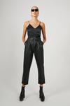 Warehouse Belted Faux Leather Peg Trousers thumbnail 1