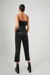 Warehouse Belted Faux Leather Peg Trousers thumbnail 3