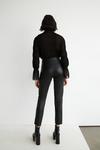 Warehouse Cropped Slim Faux Leather Trouser thumbnail 3