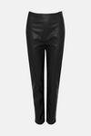 Warehouse Cropped Slim Faux Leather Trouser thumbnail 4