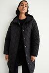 Warehouse Essential Long Line Hooded Liner Coat thumbnail 1