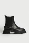 Warehouse Real Leather Ribbed Gusset Chelsea Boot thumbnail 1