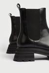 Warehouse Real Leather Ribbed Gusset Chelsea Boot thumbnail 3