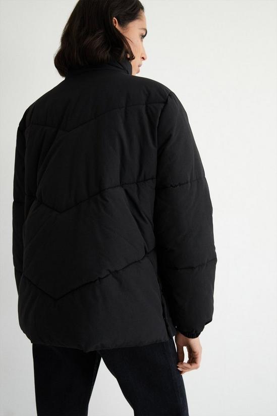 Warehouse Essential Funnel Neck Padded Jacket 3