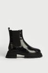 Warehouse Real Leather Flared Chunky Chelsea Boot thumbnail 1