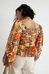Warehouse Floral Ruched Blouse thumbnail 3