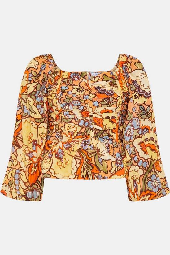 Warehouse Floral Ruched Blouse 4
