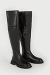 Warehouse Premium Thigh High Leather Boot thumbnail 2
