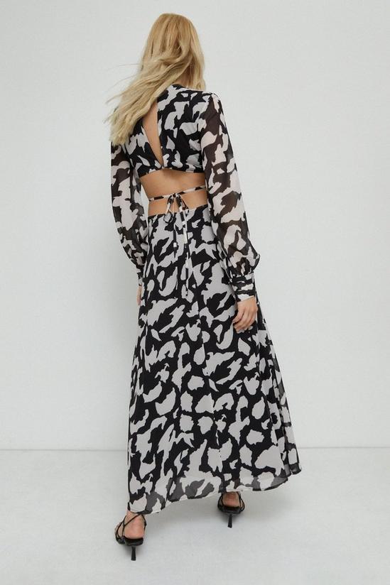 Warehouse Animal Cut Out Buckle Maxi Dress 3