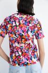 Warehouse Multi Coloured Floral Print T-shirt thumbnail 3