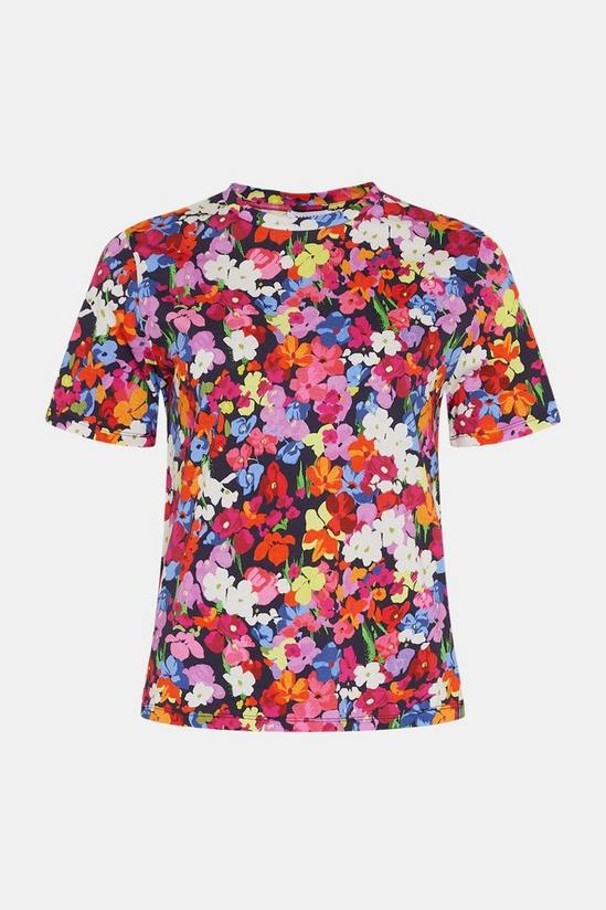 Warehouse Multi Coloured Floral Print T-shirt 4