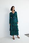 Warehouse Ruched Front Pleated Maxi Dress thumbnail 2