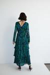 Warehouse Ruched Front Pleated Maxi Dress thumbnail 3