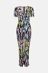 Warehouse Printed Ruched Front Jumpsuit thumbnail 4