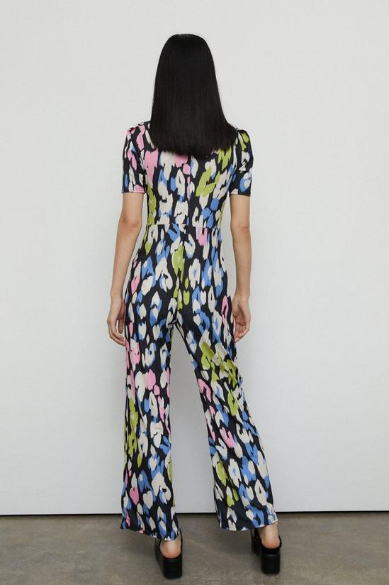 Warehouse Petite Printed Ruched Front Jumpsuit 3