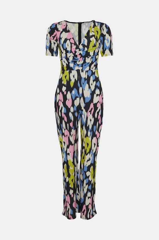 Warehouse Petite Printed Ruched Front Jumpsuit 4