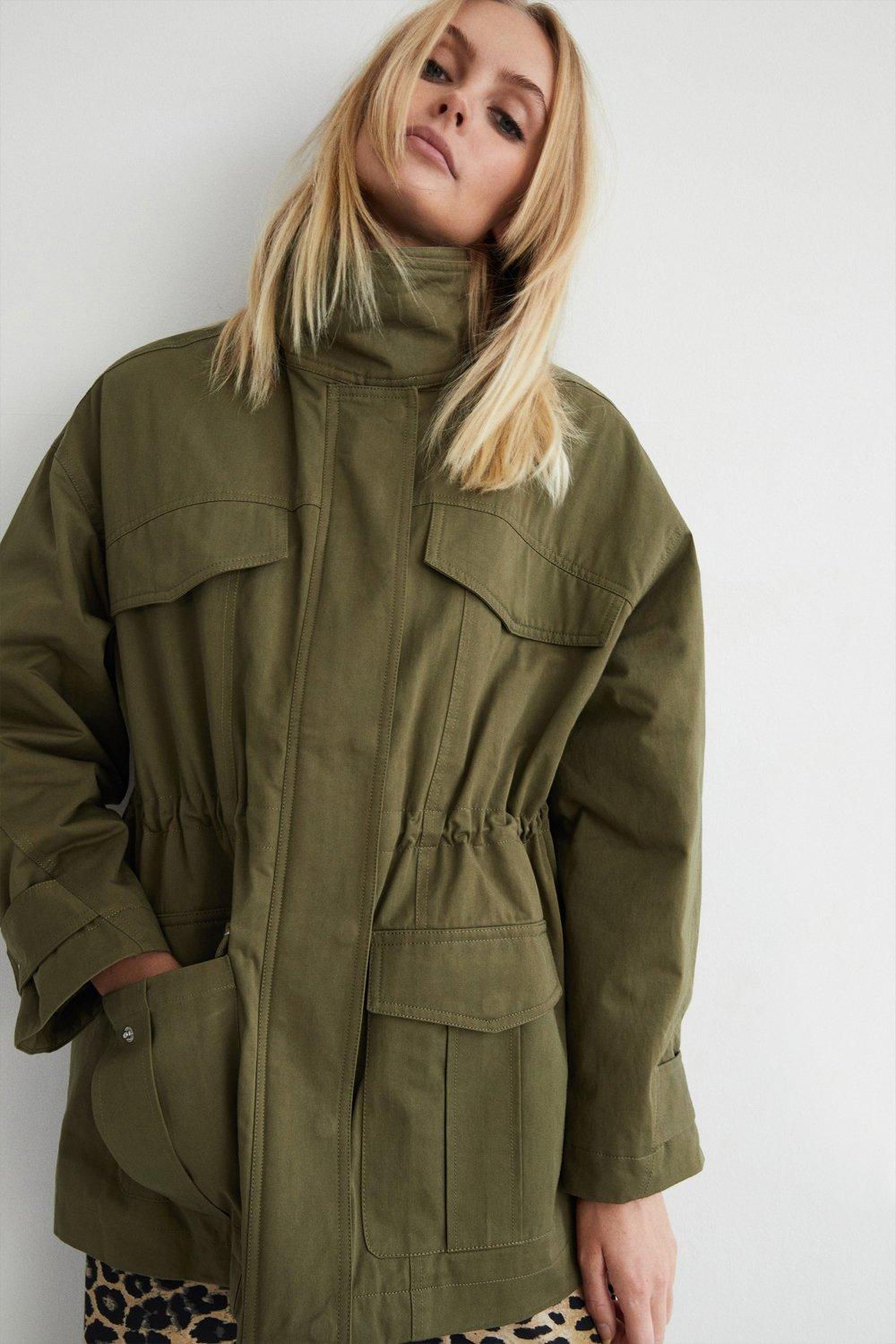 Warehouse on sale khaki jacket