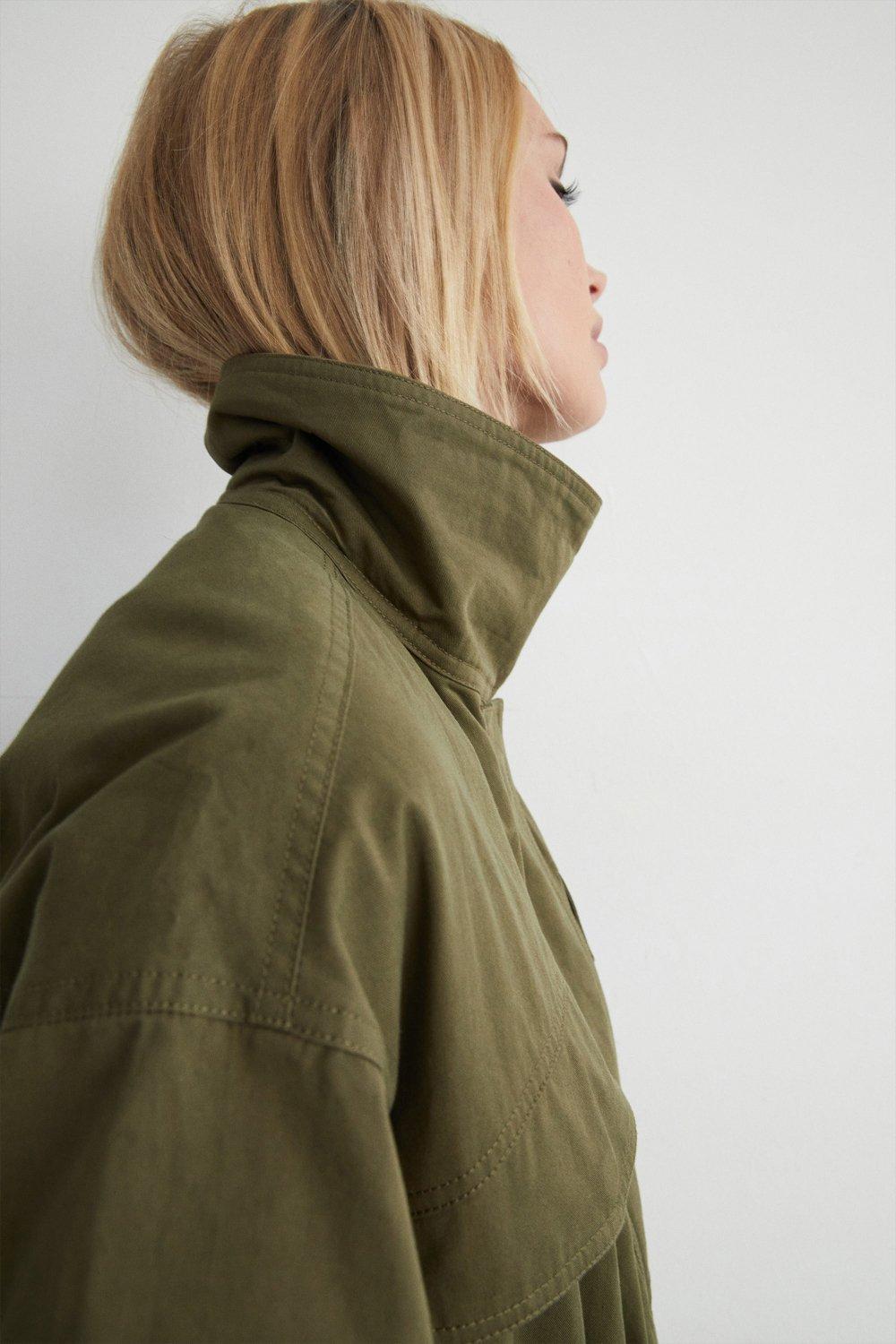 Funnel neck sales utility jacket