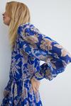 Warehouse Floral Belted Pleated Mini Shirt Dress thumbnail 2