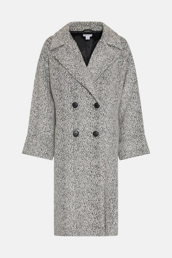 Warehouse Wool Blend Textured Oversized A Line Coat 4