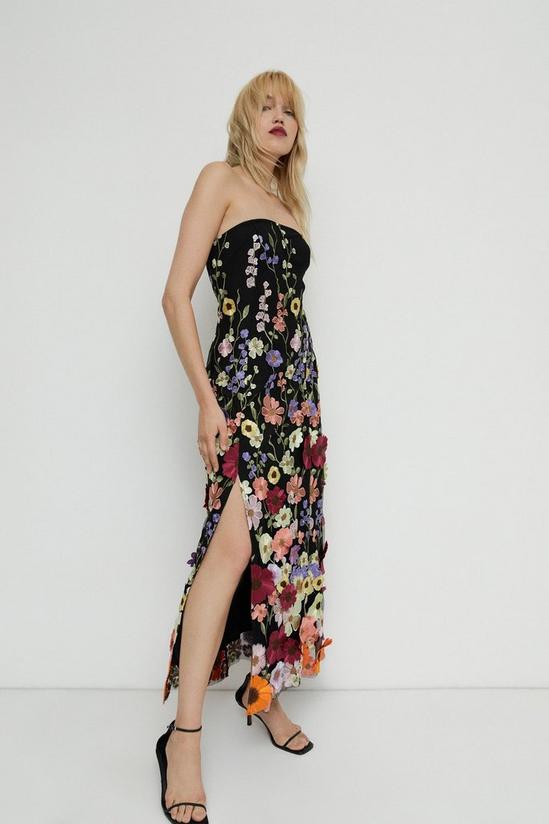 Warehouse Floral Embellished Midi Dress 1