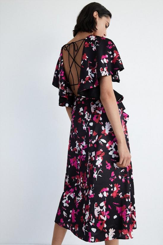 Warehouse Floral Ruffle Midi Dress 3