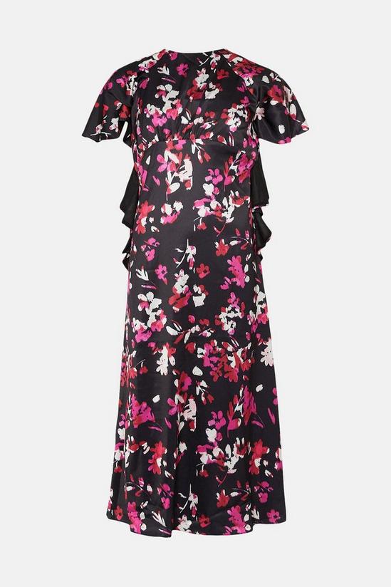 Warehouse Floral Ruffle Midi Dress 4
