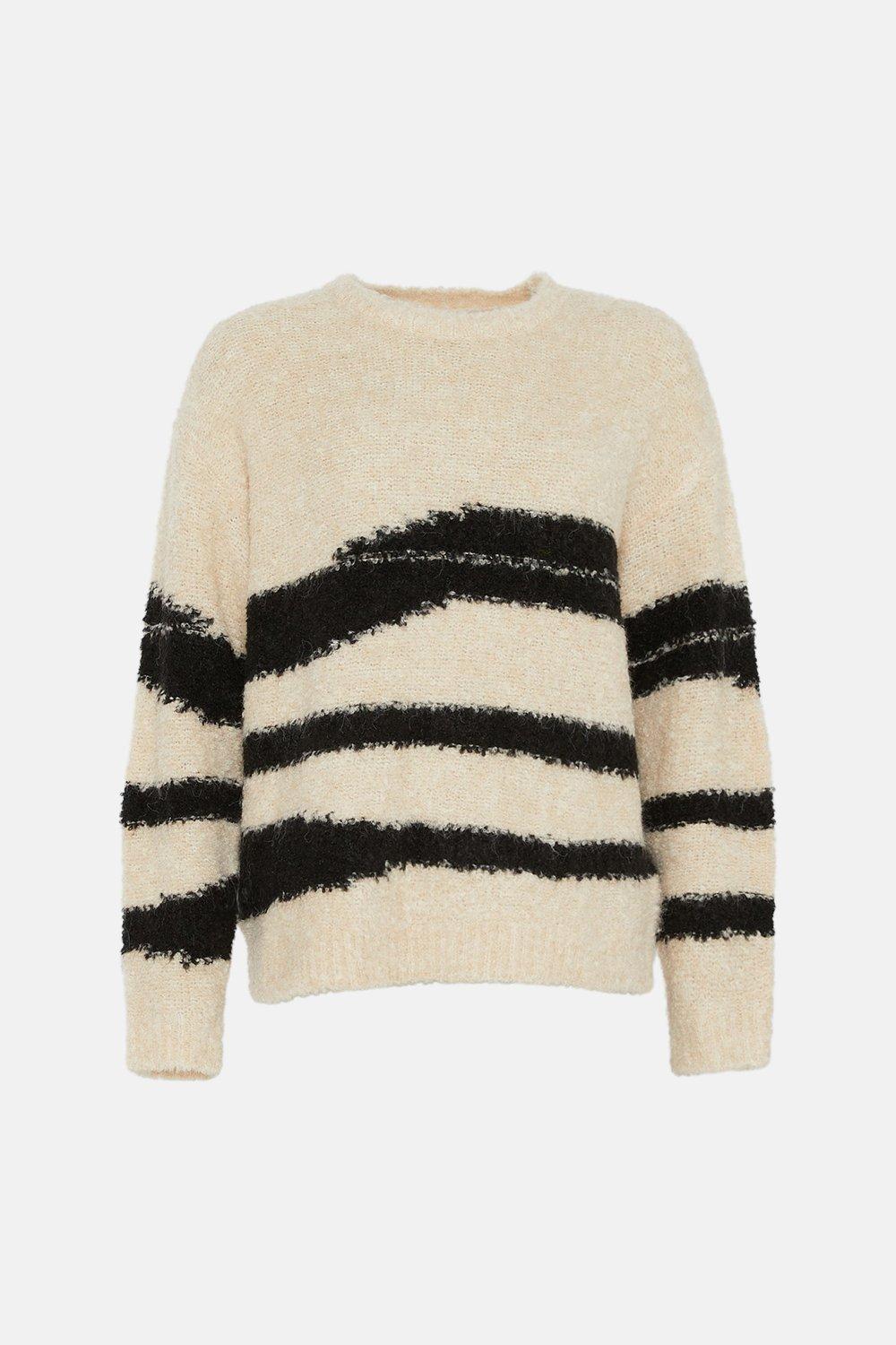 Jumpers & Cardigans | Boucle Stripe Knit Jumper | Warehouse