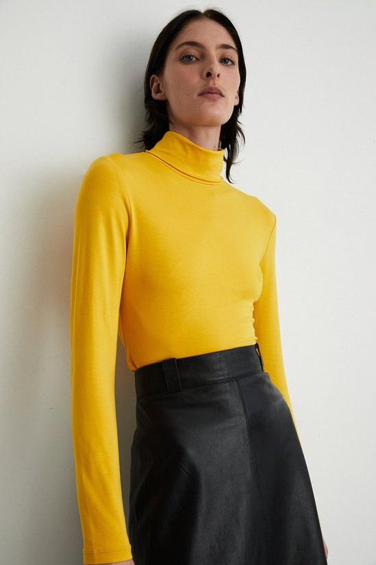 Warehouse Roll Neck Long Sleeve Top 1