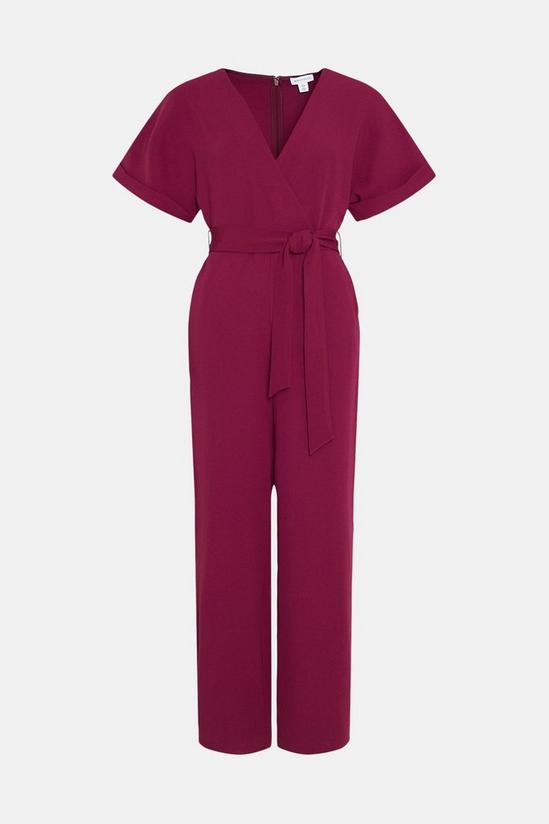 Warehouse Wrap Front Tie Waist Relaxed Jumpsuit 4