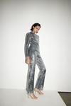 Warehouse Rectangle Sequin Flare Trousers Coord thumbnail 1