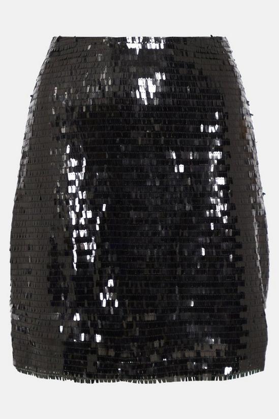 Warehouse Rectangle Sequin Mini Skirt 4