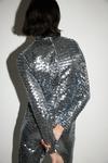 Warehouse Rectangle Sequin Funnel Neck Top Coord thumbnail 3