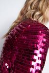Warehouse Rectangle Sequin Wrap Midi Dress thumbnail 5