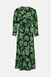 Warehouse Floral Shirred Waist Midi Dress thumbnail 4