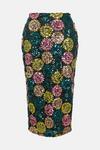 Warehouse Floral Sequin Midi Skirt thumbnail 4