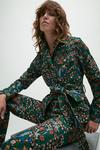Warehouse WH x William Morris Society Floral Print Cord Belted Jacket thumbnail 1