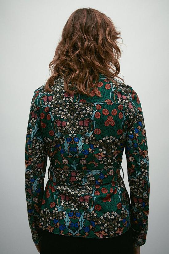 Warehouse WH x William Morris Society Floral Print Cord Belted Jacket 3