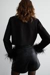Warehouse Feather Cuff Cropped Blazer thumbnail 3