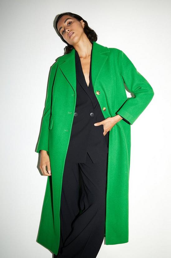 Warehouse Long Line Single Breasted Tailored Coat 1